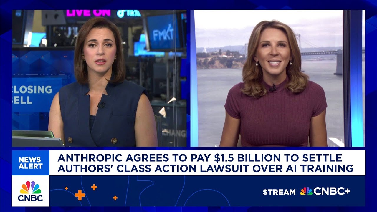 Anthropic agrees to pay $1.5 billion to settle author's class action lawsuit over AI training