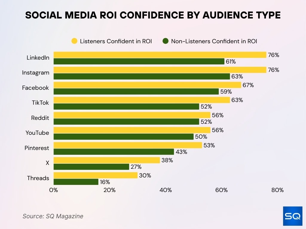 Social Media ROI Confidence by Audience Type