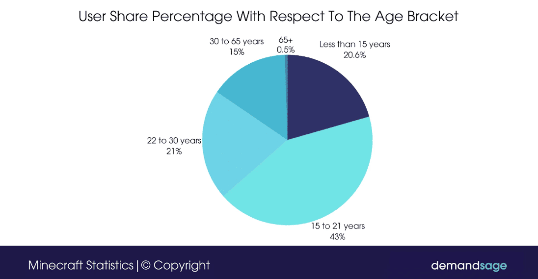 Minecraft User Demographics By Age Group