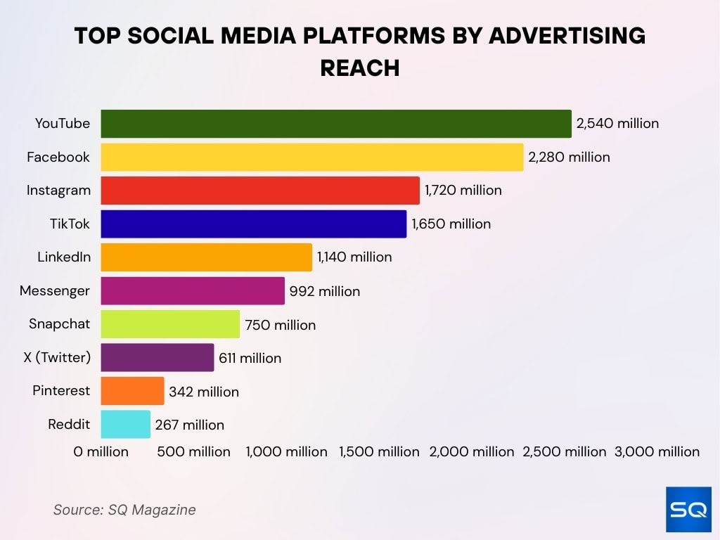 Top Social Media Platforms By Advertising Reach