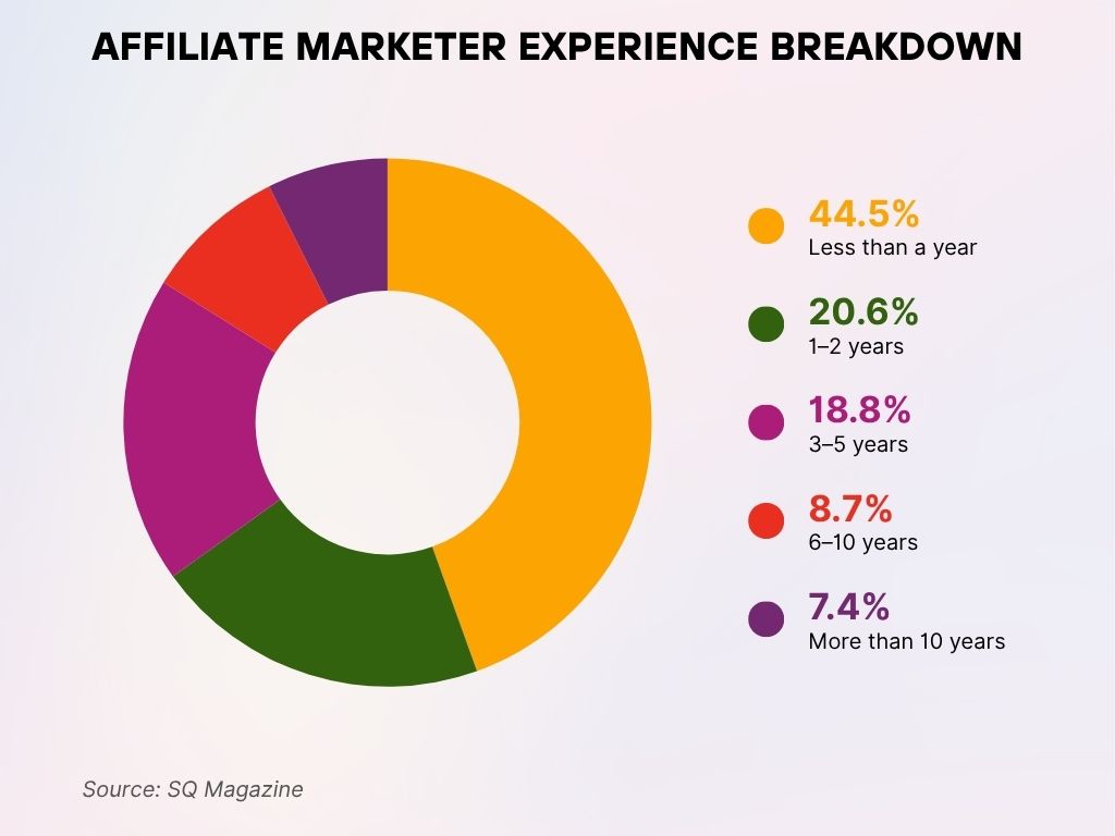 Affiliate Marketer Experience Breakdown Affiliate Marketer Experience Breakdown