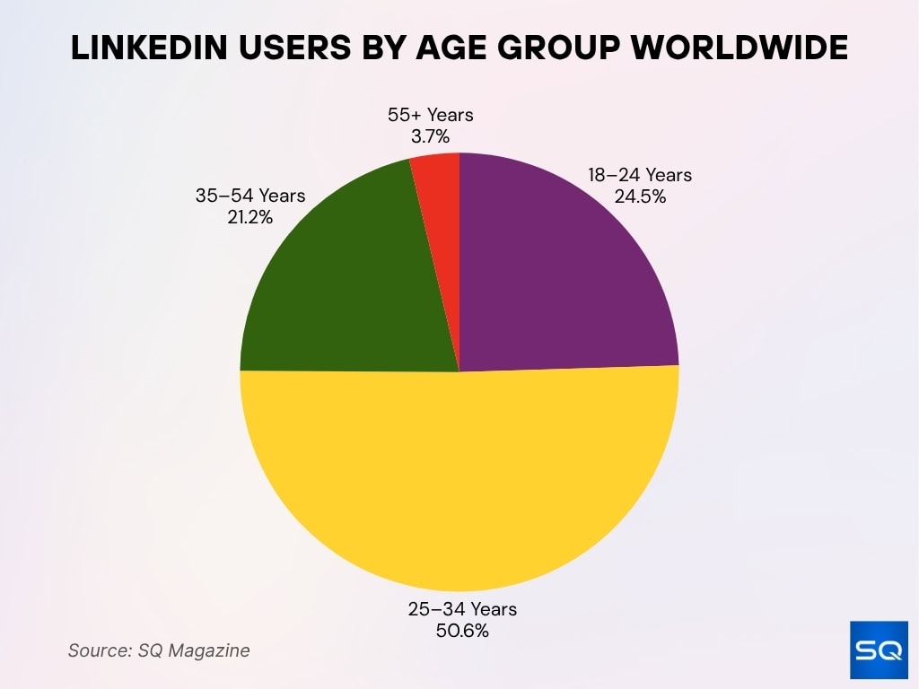 LinkedIn Users by Age Group Worldwide