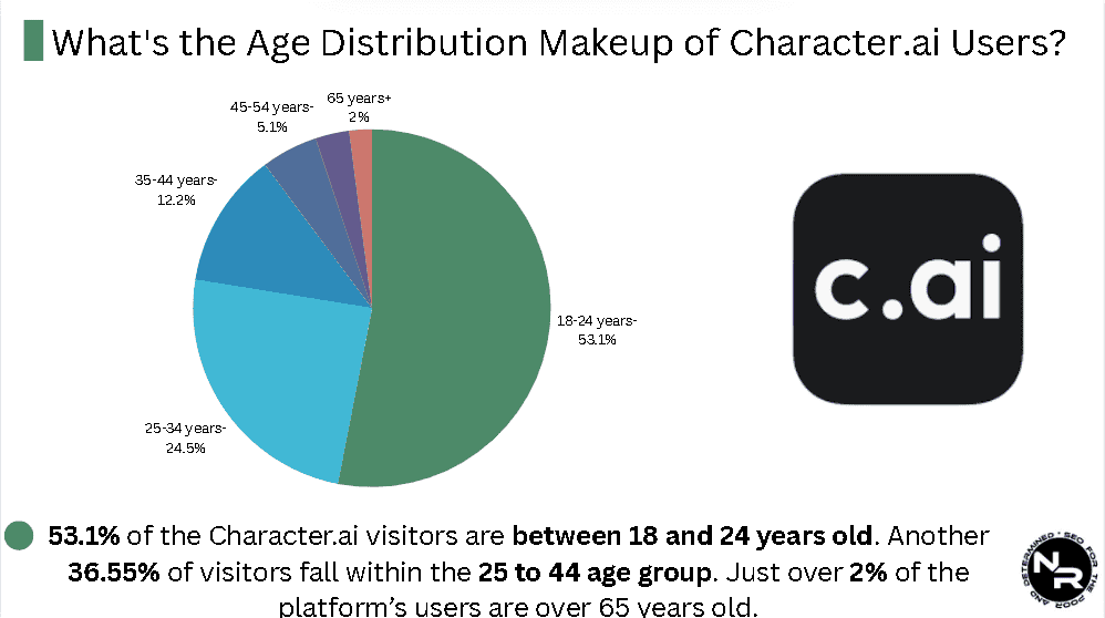 Age Distribution of Character AI Users Age Distribution of Character AI Users