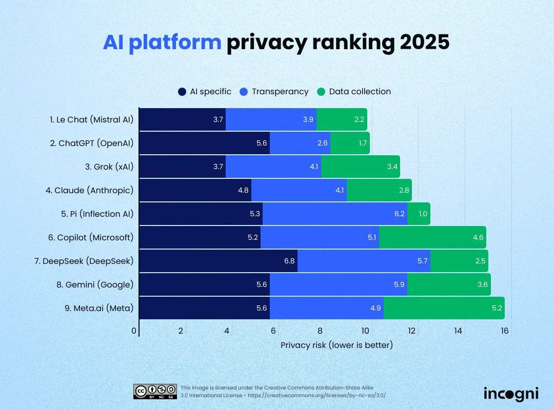 AI Platform Privacy Risk Rankings