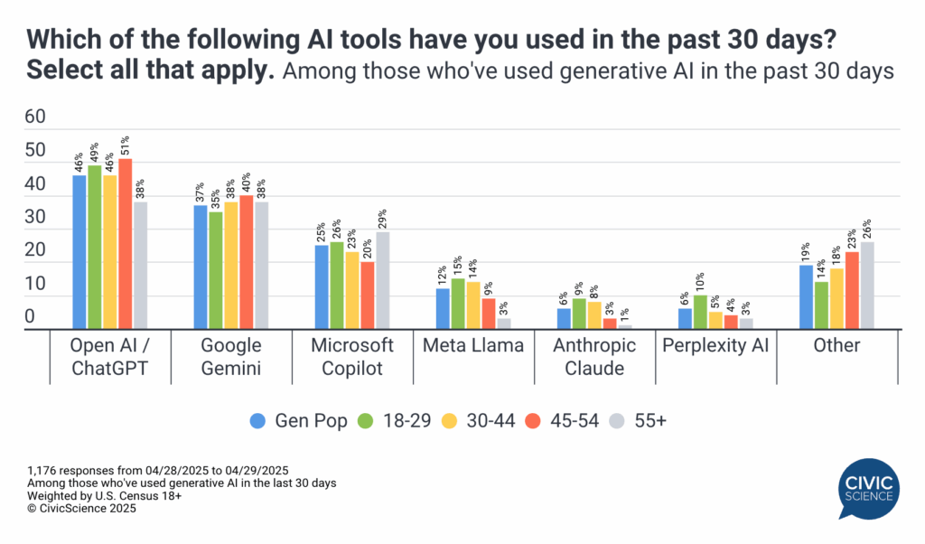 AI Tool Usage by Age Group AI Tool Usage by Age Group