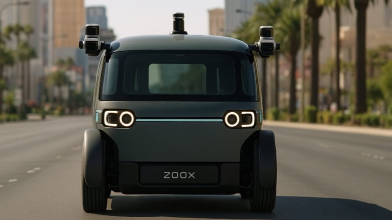 Amazon’s Zoox Debuts Public Robotaxi Service on the Vegas Strip