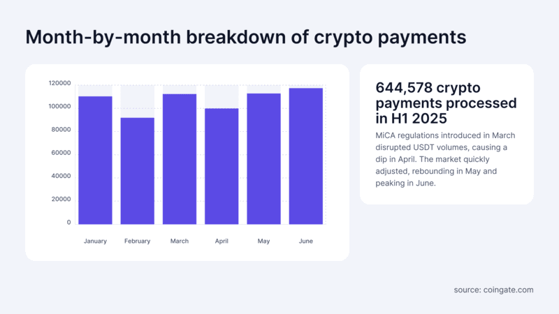 Monthly Crypto Payment Trends