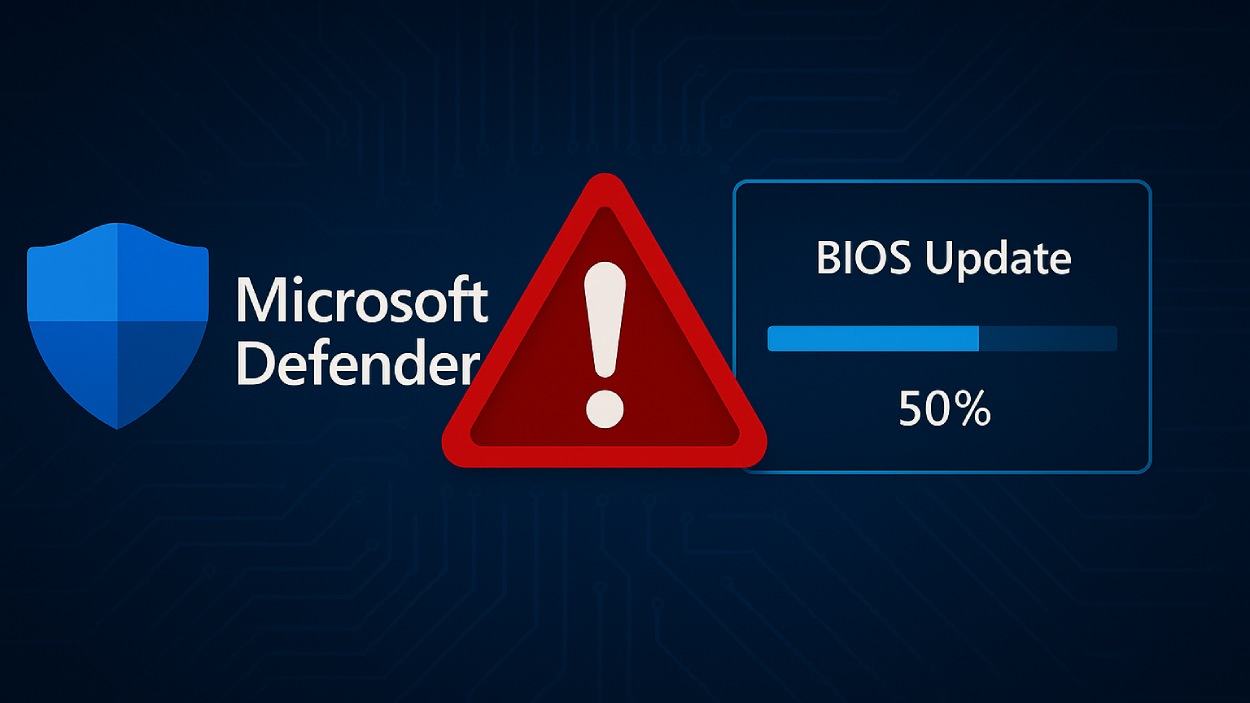 Microsoft Defender Bug Causes Fake Bios Update Warning