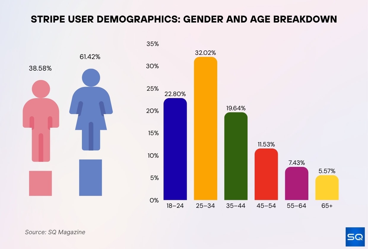 Stripe User Demographics by Gender and Age Stripe User Demographics By Gender And Age