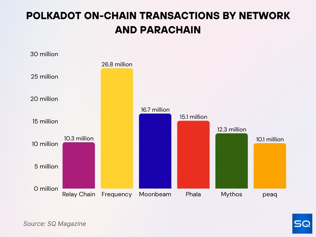 Polkadot On-Chain Transactions by Network and Parachain