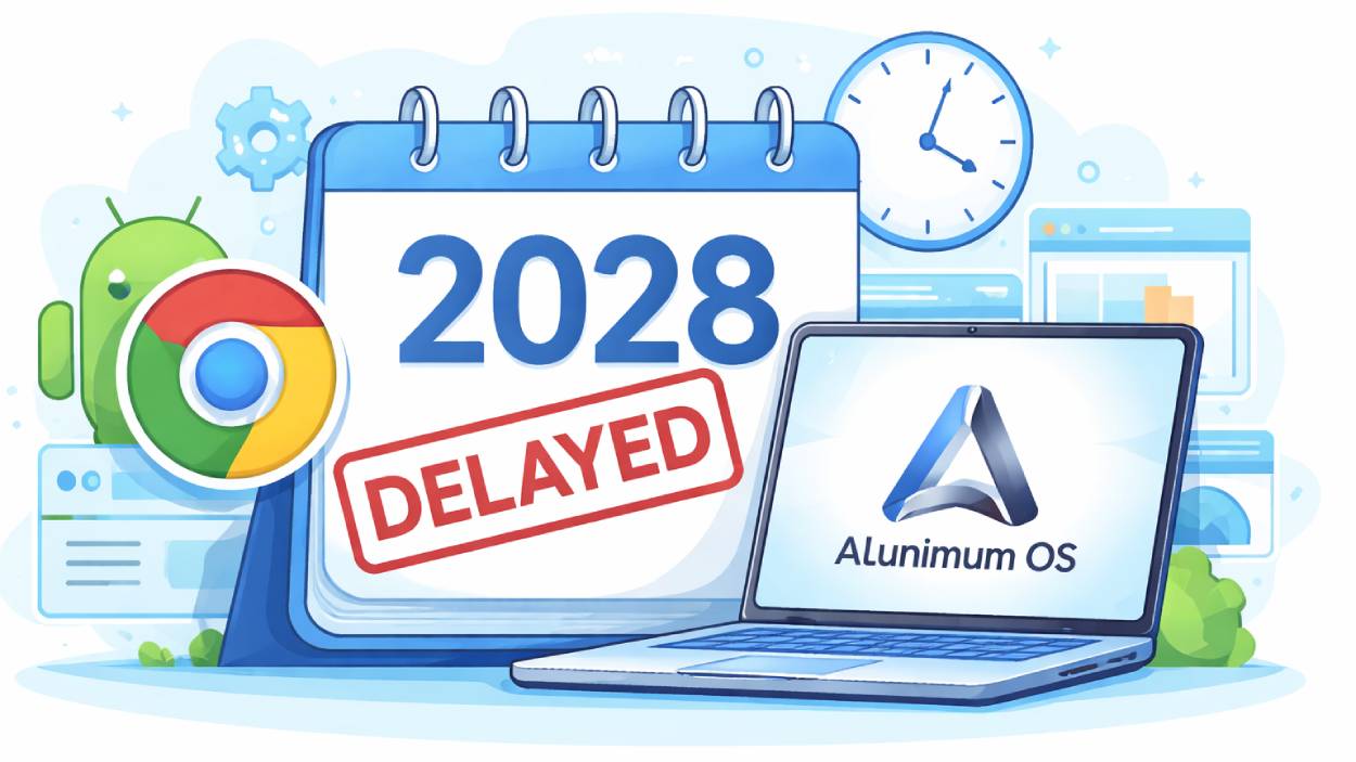Google Delays Aluminium Os Till 2028