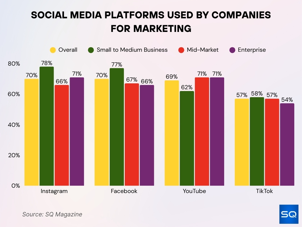 Social Media Platforms Used By Companies For Marketing