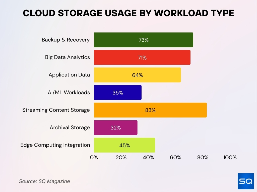 Cloud Storage Usage By Workload Type