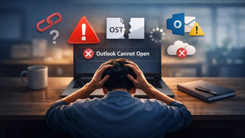 Decision Points when an OST File is Disconnected and Outlook won’t Open