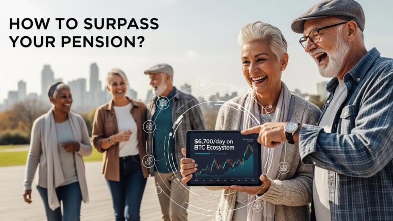 How to Surpass Your Pension? Retirees earn $12,700 per day on the BTC Ecosystem