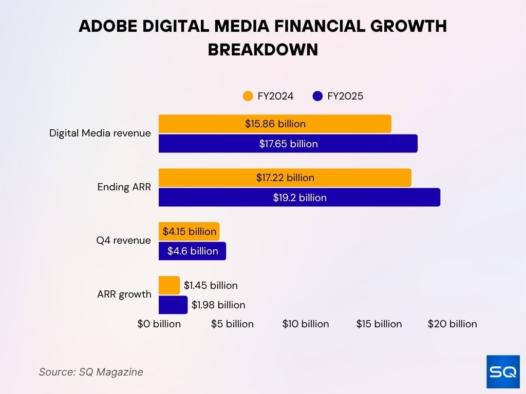 Adobe Digital Media Financial Growth Breakdown