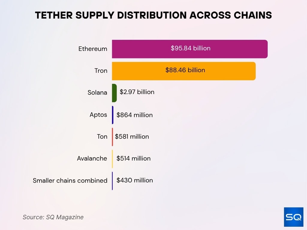 Tether Supply Distribution Across Chains
