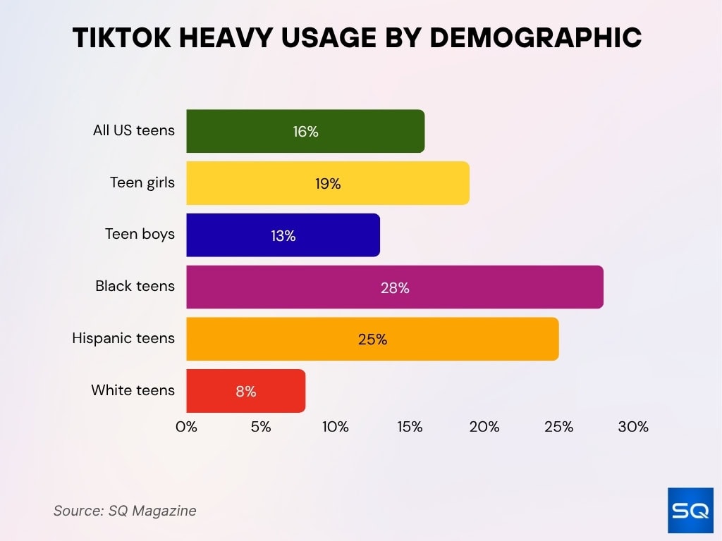 TikTok Heavy Usage by Demographic