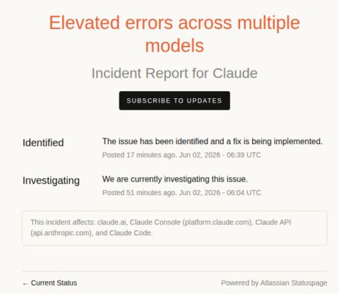 Claude AI Down for Users as Anthropic Confirms Outage