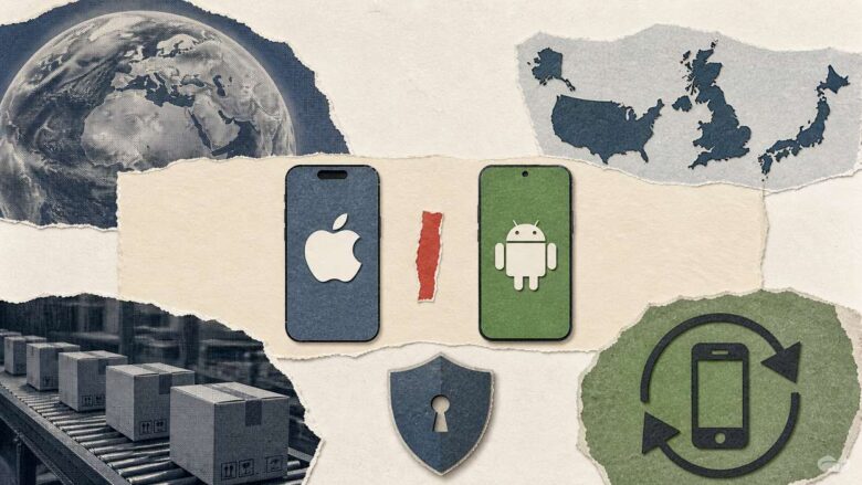 iPhone vs Android market share comparison chart 2026 - iphone vs. android statistics