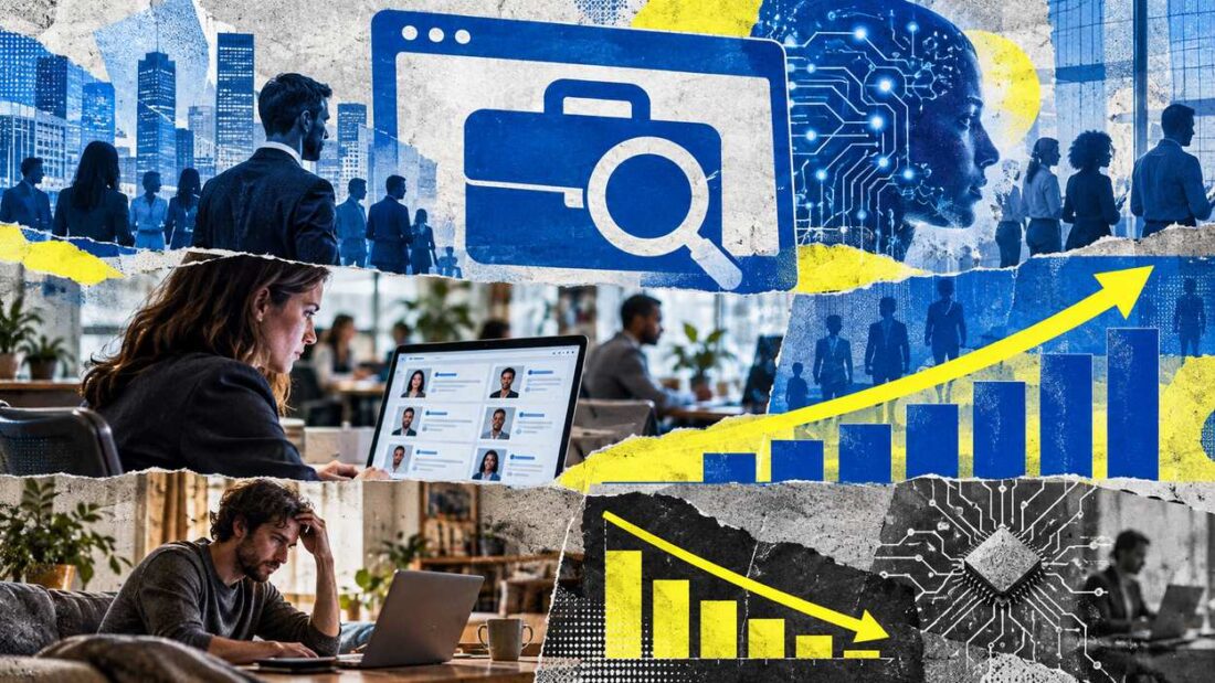 Online Job Marketplace Statistics Revenue Users and AI Work